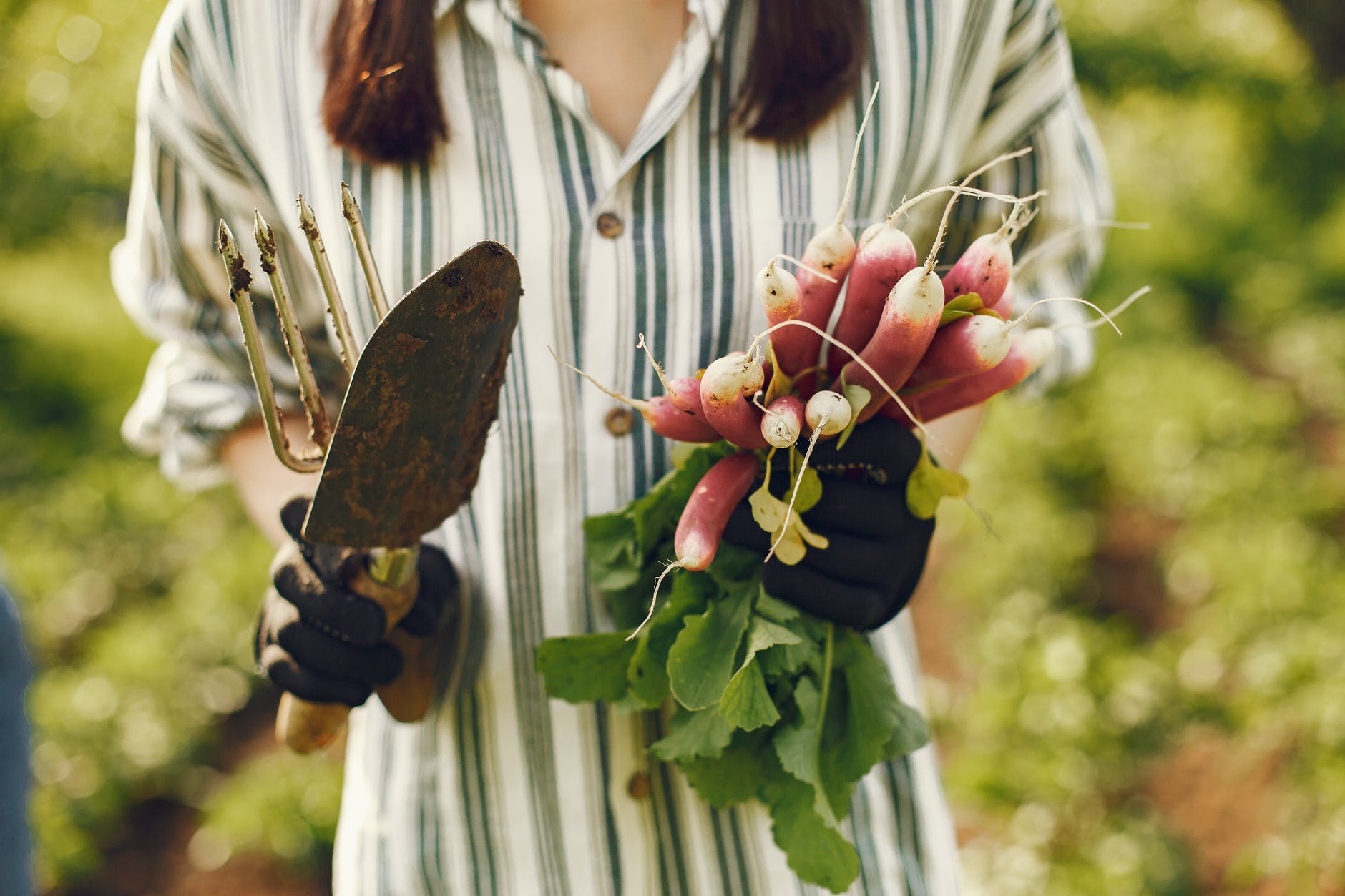 woman gardening