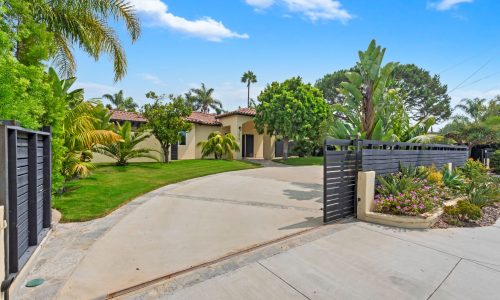 house with gate