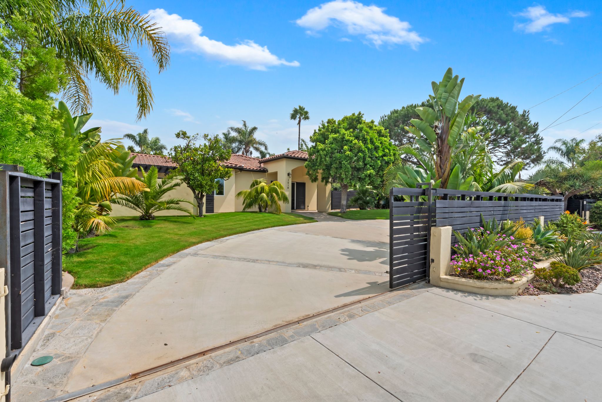 house with gate